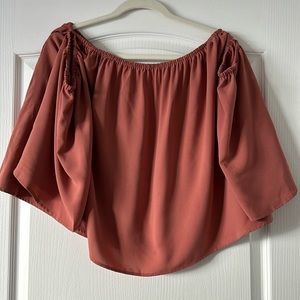 Pink Off the Shoulder Blouse